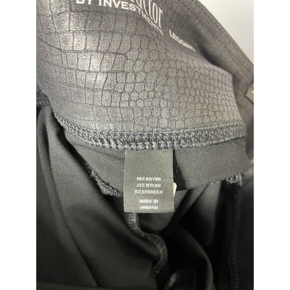 NWT Investments Slim Factor Snakeskin Leggings Size Large Mob Wife Slimming - Picture 5 of 5